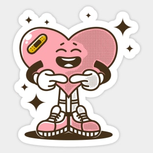 Shy Heart Sticker